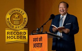 Prem Rawat stellt den Guinness World Record auf